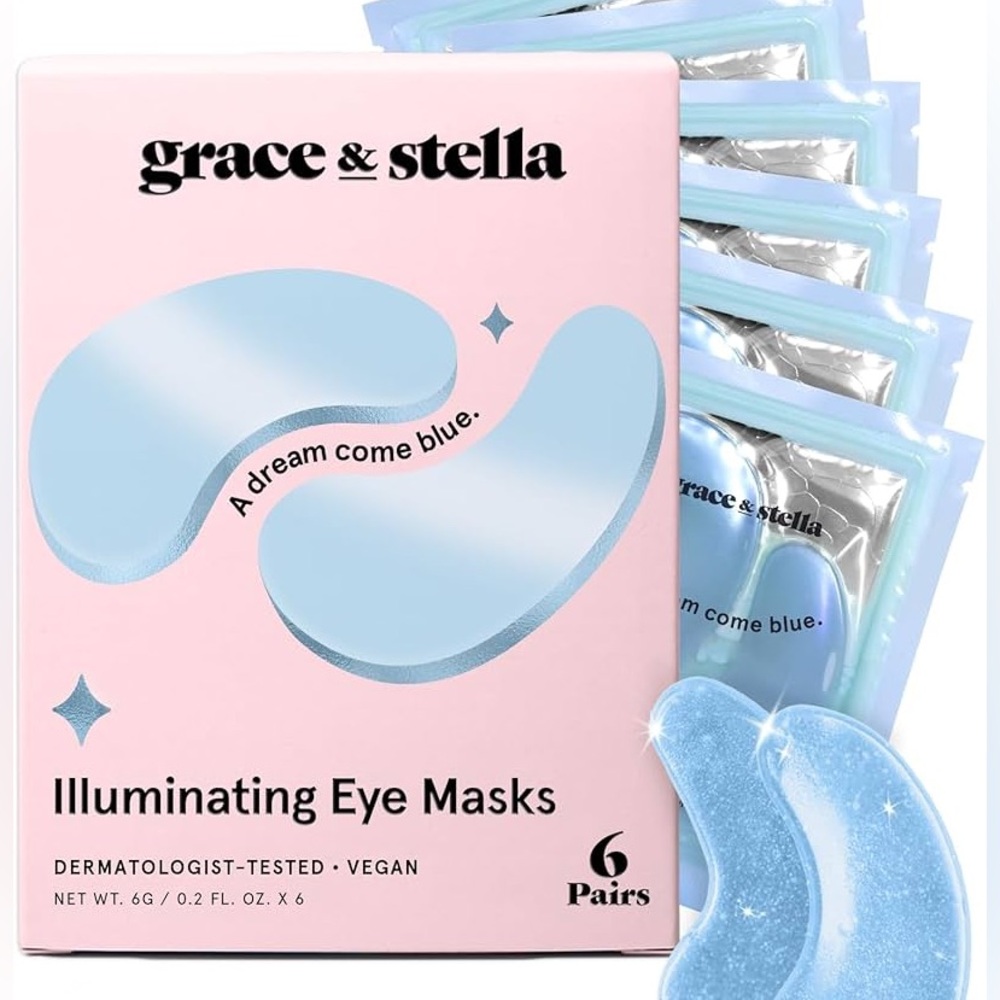 grace & stella Blue Illuminating Eye Masks